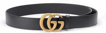 Gucci Marmont Black Leather Belt