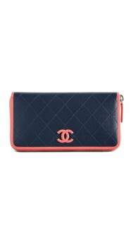 Chanel Zip Around Long Wallet